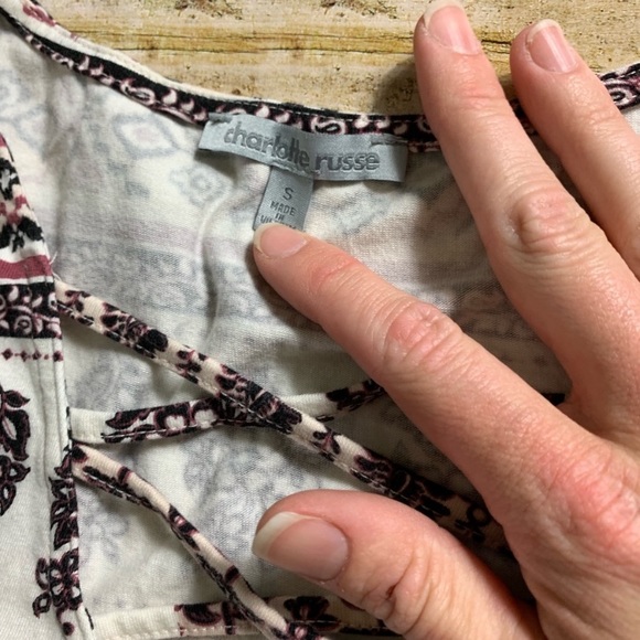 [SALE] Charlotte Russe tribal pattern crop - Picture 3 of 4